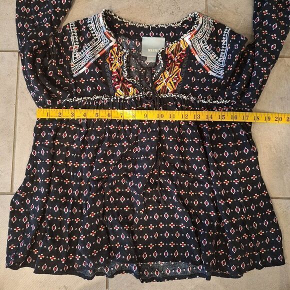 Anthropologie MAEVE Women Boho Blouse‎ Top Tunic size XS - Picture 6 of 7